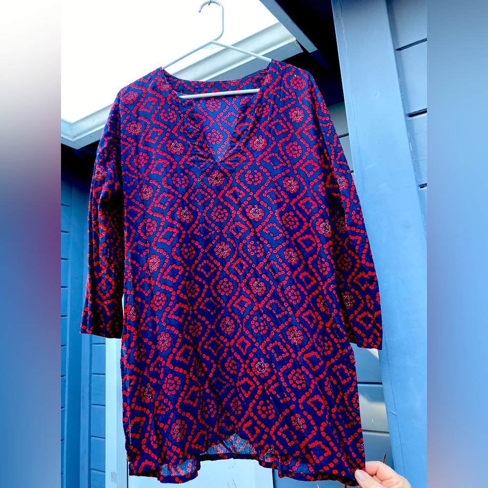 Cotton Tunic w/side slits.